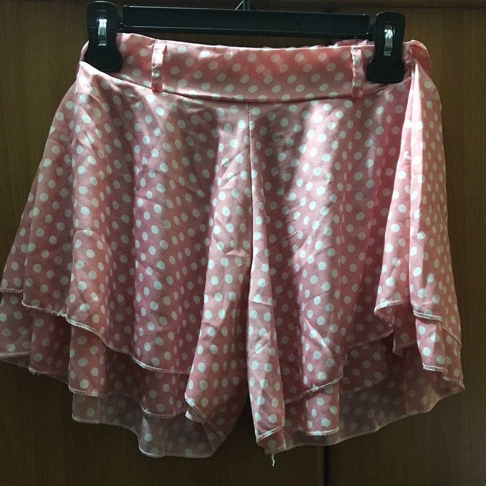 Cute Korean Pink Polka Dot Shorts